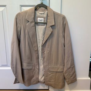 Abercrombie and Fitch khaki thin blazer